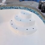Swimming pool step repair