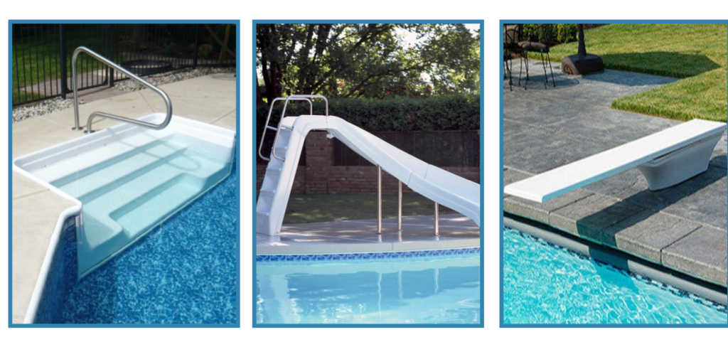 Fiberglass Swimming Pool Step Diving Board Slide Resurfacing Repair